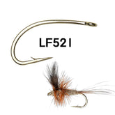 Kylebooker fluefiskekroker med høy karbonstål 12#~22# Tørr&Våt&Nymfe&Reker Caddis Pupa Streamer fluebindingskroker
